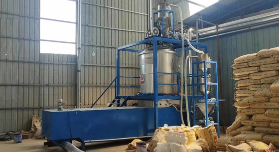 Blue PLC Controlled Density EPS Foam Batch Pre Expander Computerized