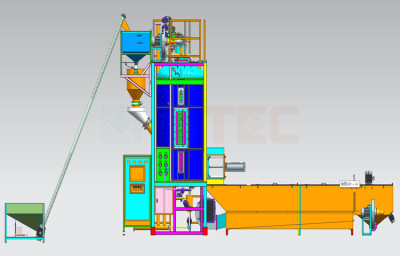 Complete Turnkey Projects EPS Pre Expander Machine / EPS Foam Expansion Machine