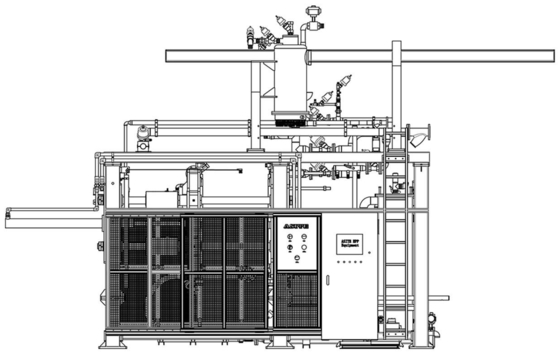 High Performance EPS Shape Moulding Machine 380V Automatic Packaging