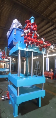 Automatic EPS Shape Moulding Machine Blue Produces Molded Polystyrene Foam Products Equipment