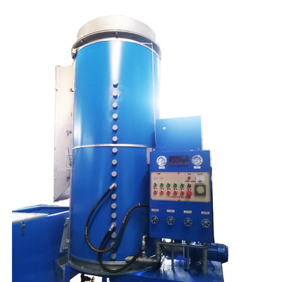 Blue PLC Controlled Density EPS Foam Batch Pre Expander Computerized