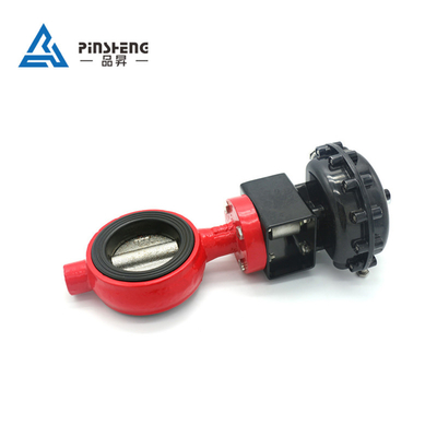 ISO9001 Pneumatic Butterfly Valve 0.3-0.8mpa DN50